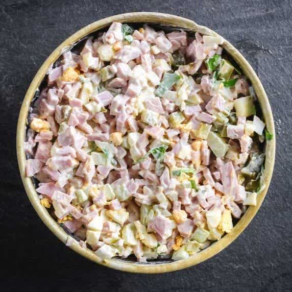  عکس سالاد ژامبون
